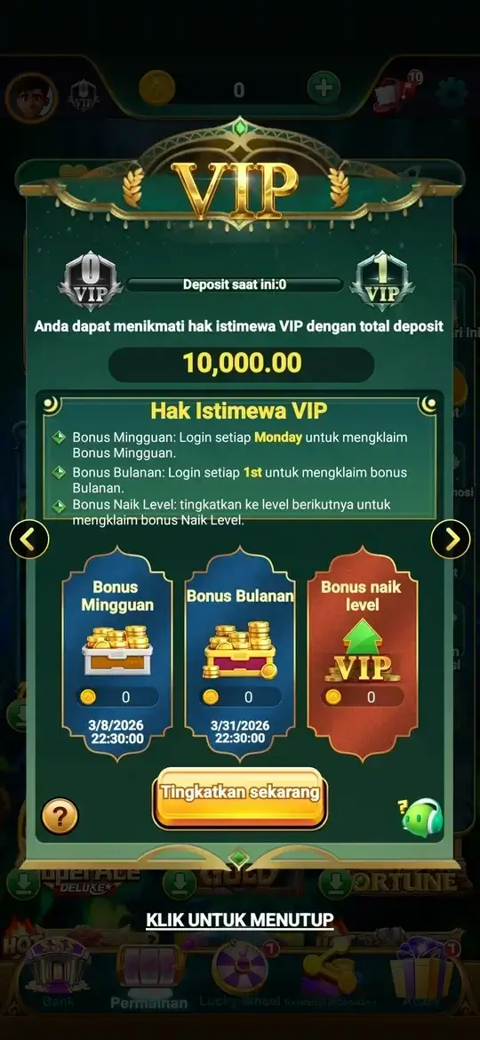 99RP VIP System - Hak Istimewa dan Bonus