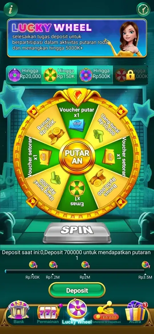 99RP Lucky Wheel - Putar dan Menang